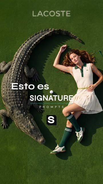 Reel: Esto es Signature — campaña Lacoste con cocodrilo